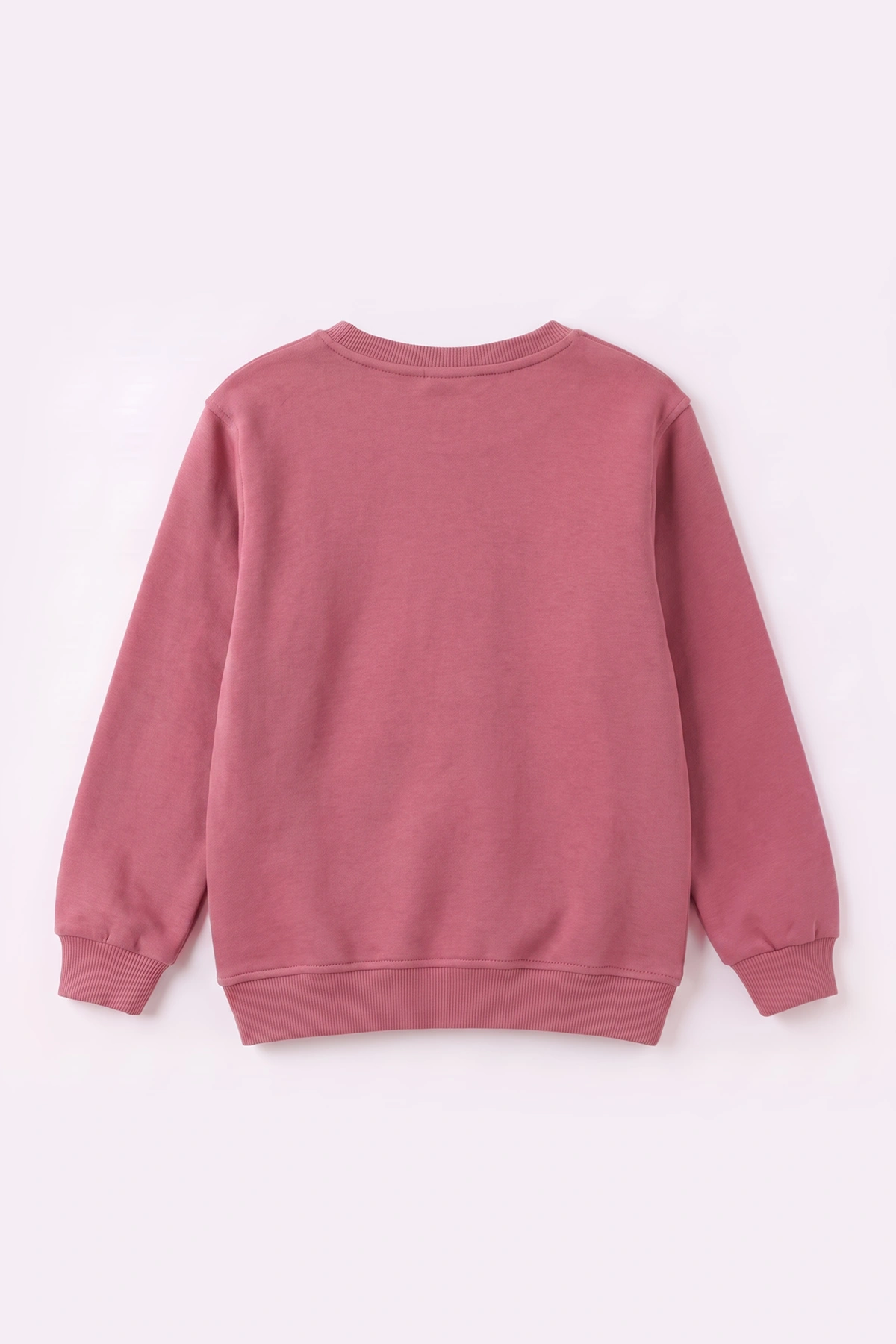 Gül Kurusu (2-12 Yaş) Fiyonk Nakışlı Taşlı  İçi Şardonlu Kız Çocuk Sweatshirt 483280
