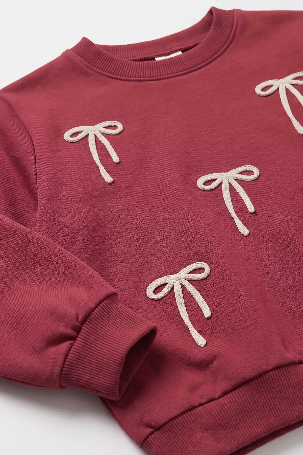 Gül Kurusu (2-5 Yaş)Fiyonk Nakışlı İki İp Kız Çocuk Takım 476265