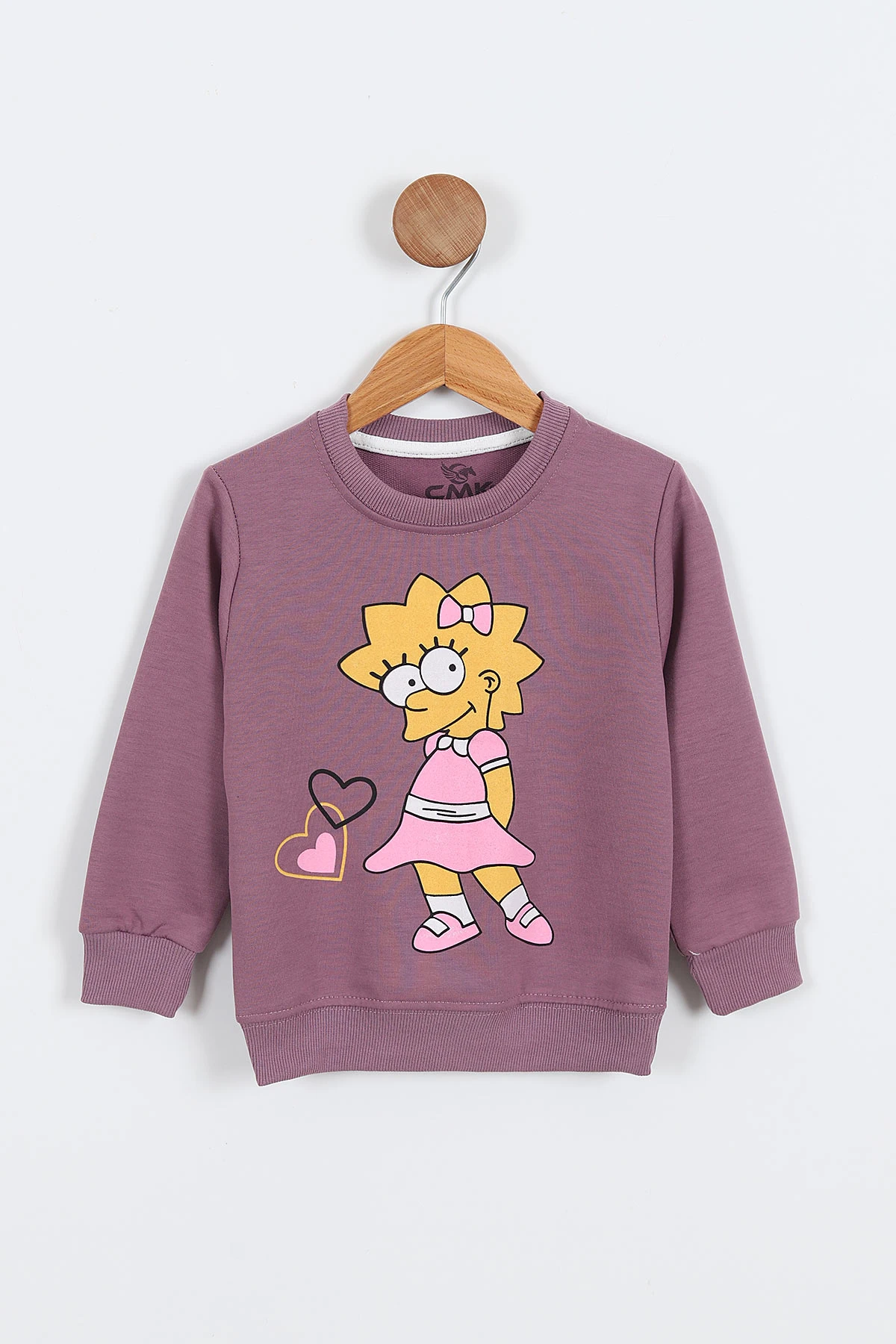 Gül Kurusu (3-11 Yaş) Karakter Baskılı Kız Çocuk Sweatshirt 297022