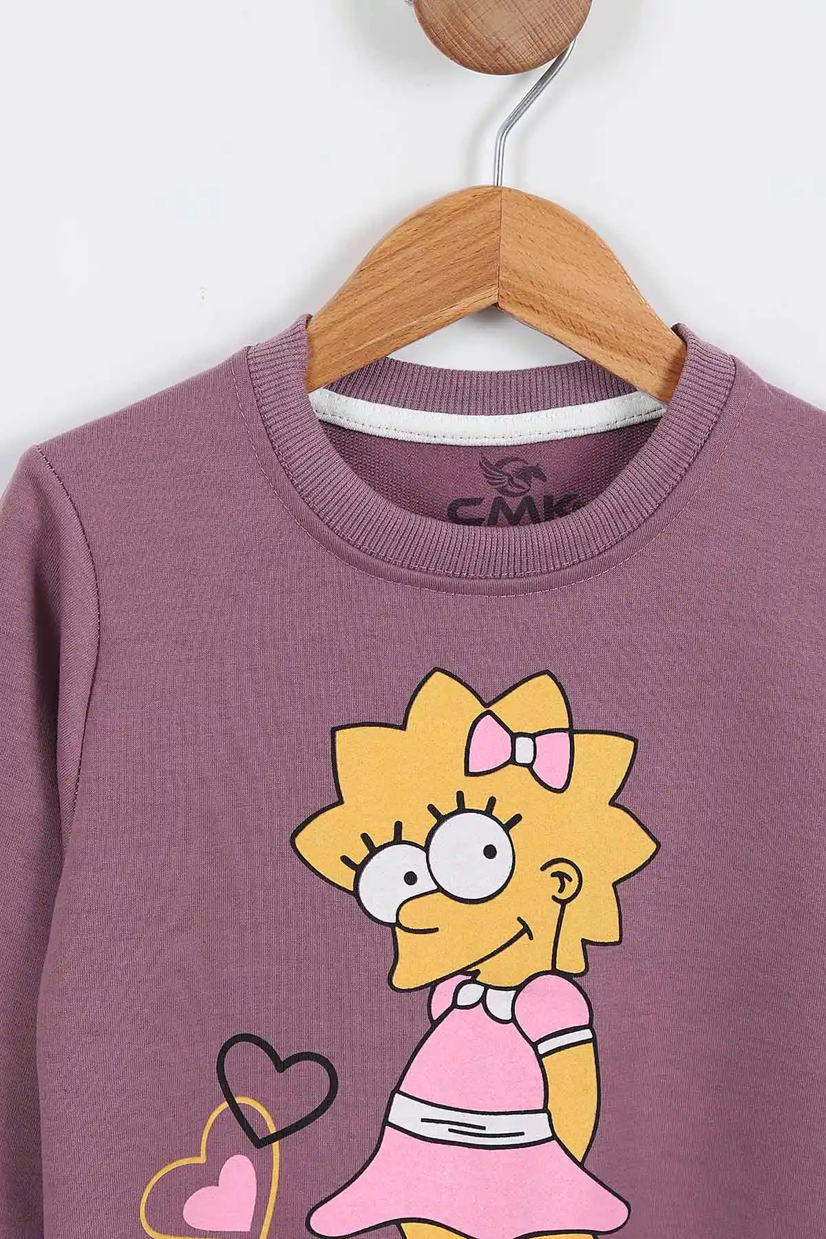 Gül Kurusu (3-11 Yaş) Karakter Baskılı Kız Çocuk Sweatshirt 297022