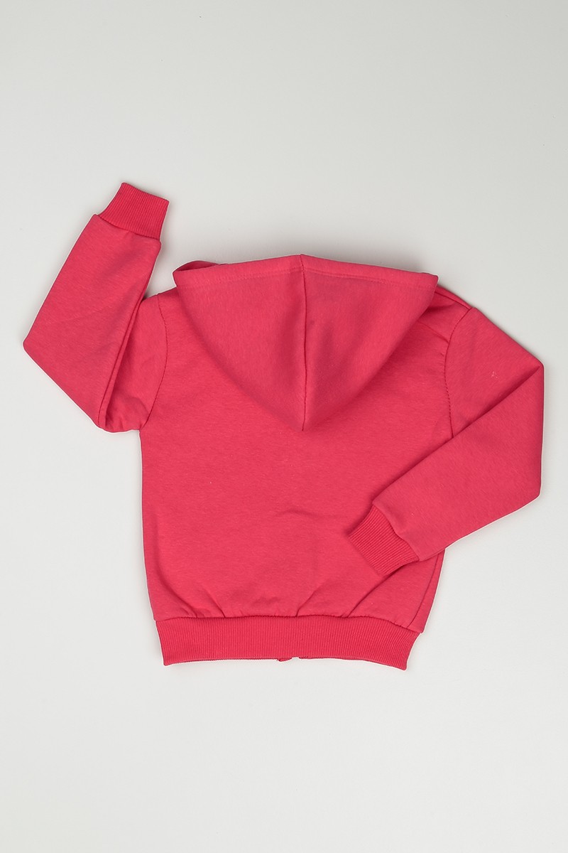 Gül Kurusu (3-12 Yaş) Dreams Baskılı İçi Şardonlu Kız Çocuk Sweatshirt 90851