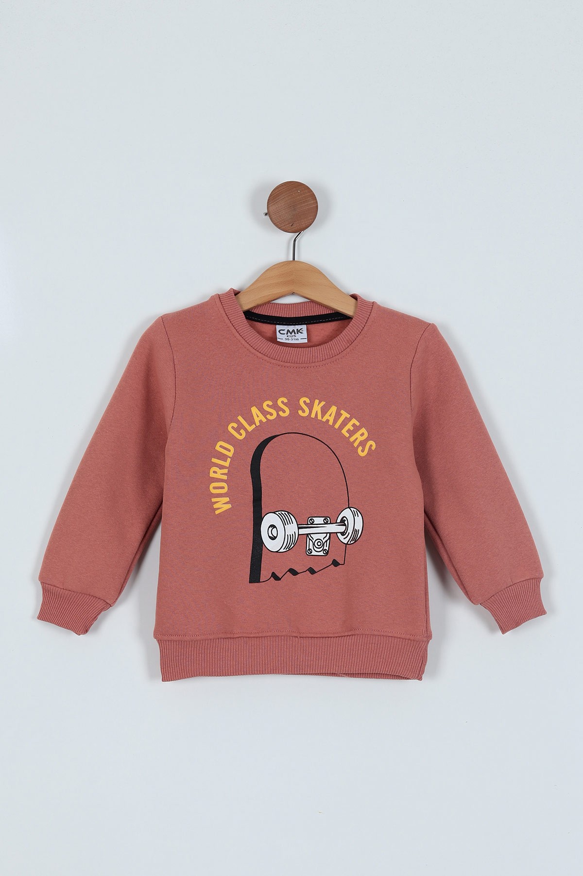 Gül Kurusu (3-7 Yaş) Baskılı 3 İp Erkek Çocuk Sweatshirt 224321