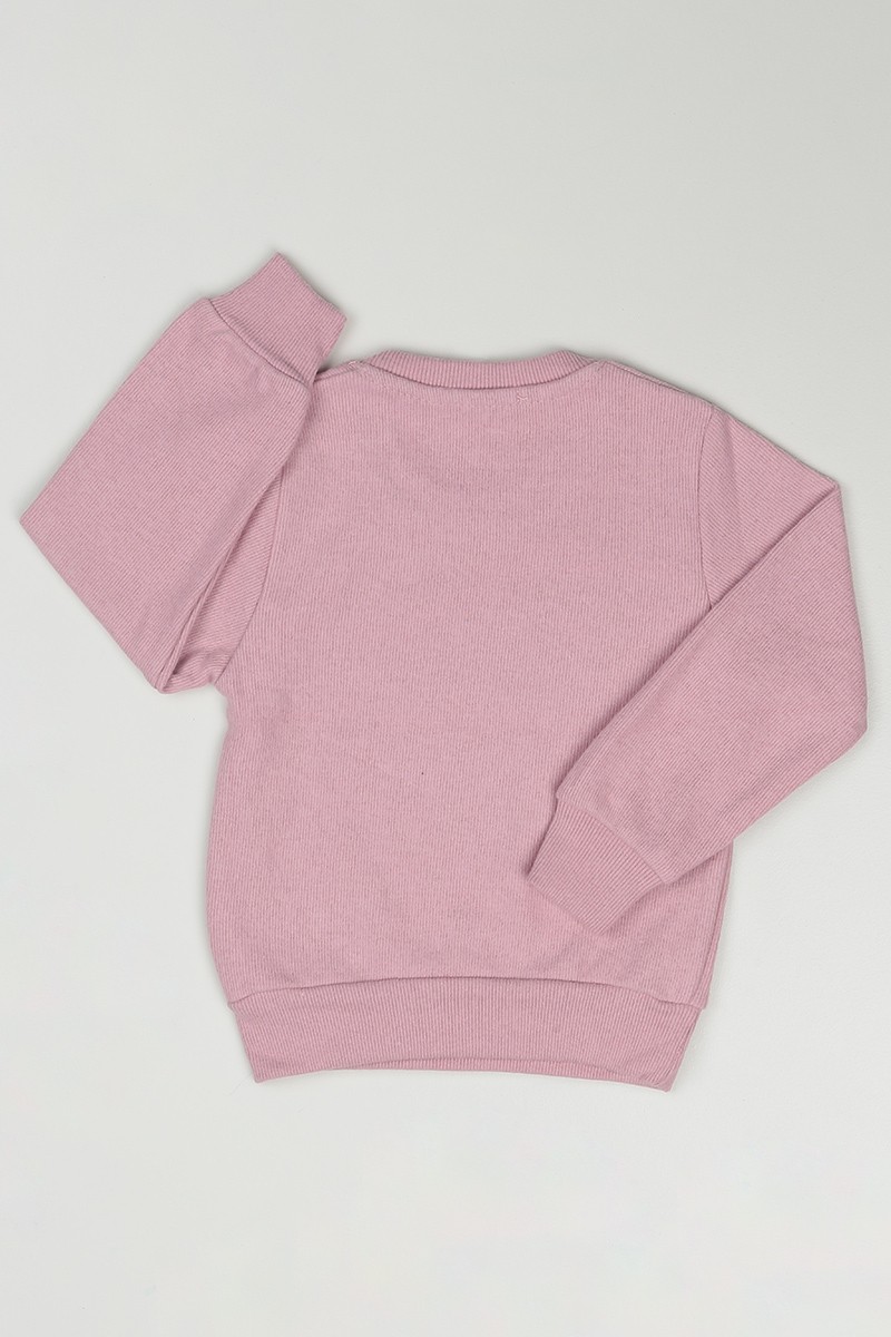 Gül Kurusu (3-7 Yaş) Fashion Baskılı Kız Çocuk Sweatshirt 84805