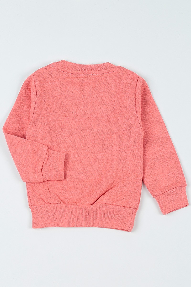 Gül Kurusu (3-7 Yaş) Love Baskılı Kız Çocuk Sweatshirt 92592