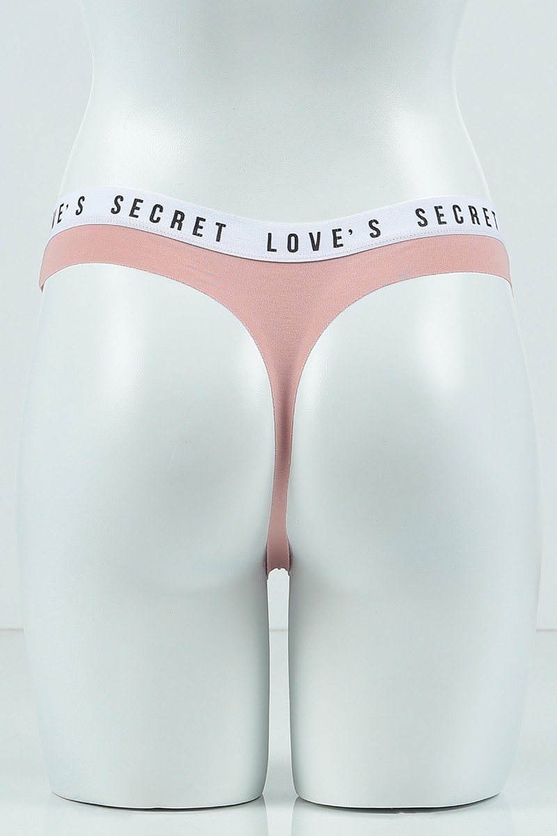 Gül Kurusu 3908 Tanga Pamuk Lazer Bel Spor Lastikli Külot 99846