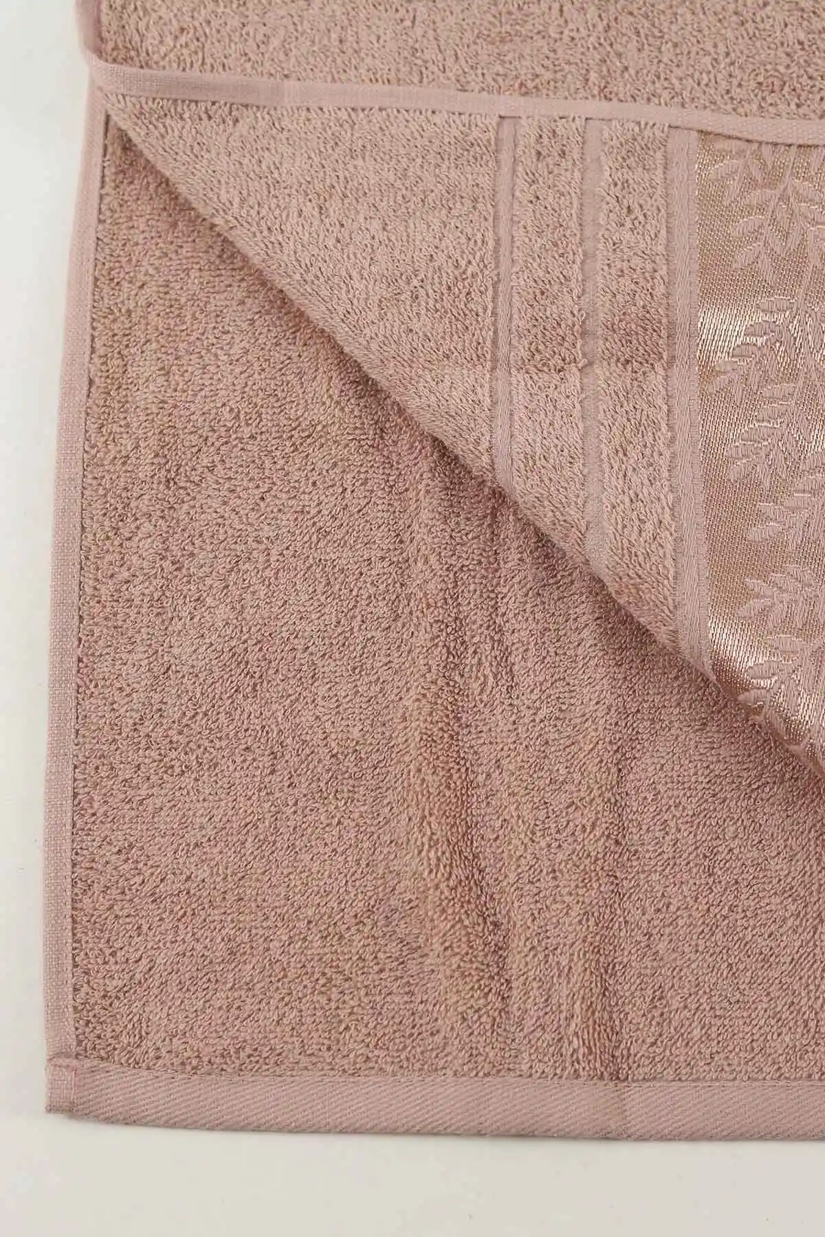 Gül Kurusu 50x90 Cm Jakarlı Desenli Bahar Havlu 460452