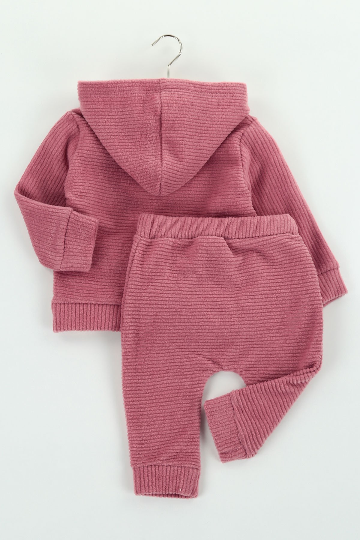 Gül Kurusu (6-18 ay) Peluş Cepli Kız Çocuk Takım 127406