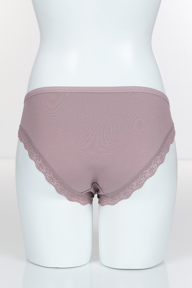 Gül Kurusu 6405 Bikini Ön Üst Bant Alt ve Arka Pamuk Külot 102385
