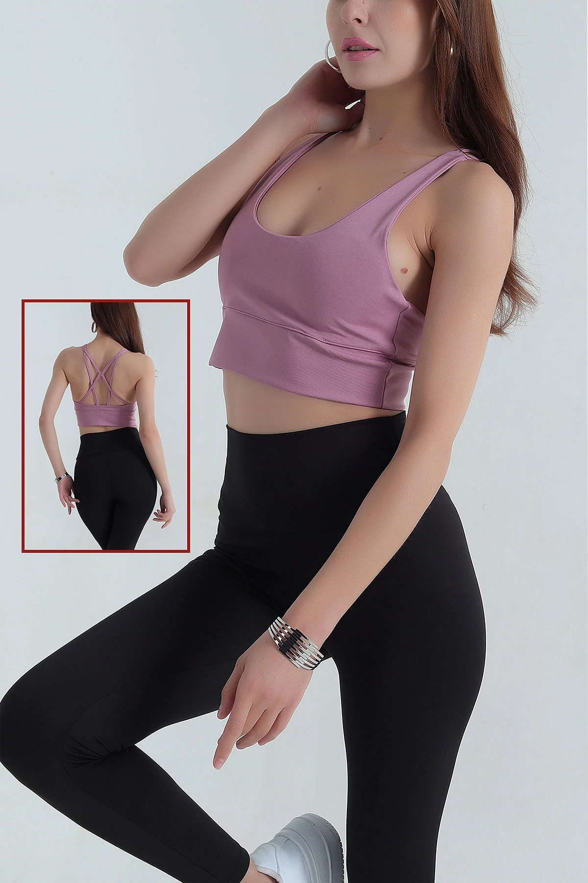 Gül Kurusu Caplı Scuba Kadın Büstiyer 383075