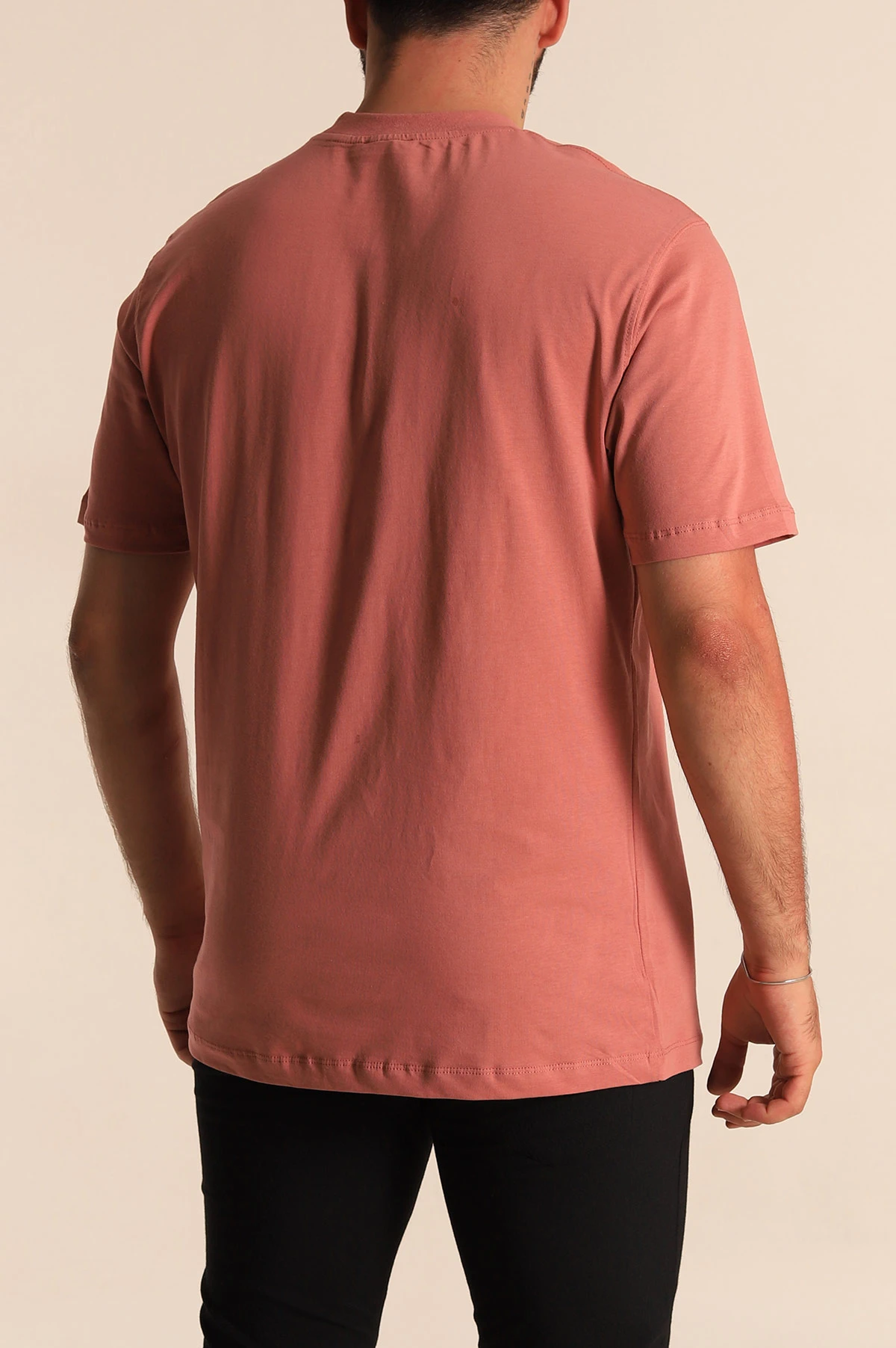 Gül Kurusu Relaxed Fit Basic Erkek Tişört 279899