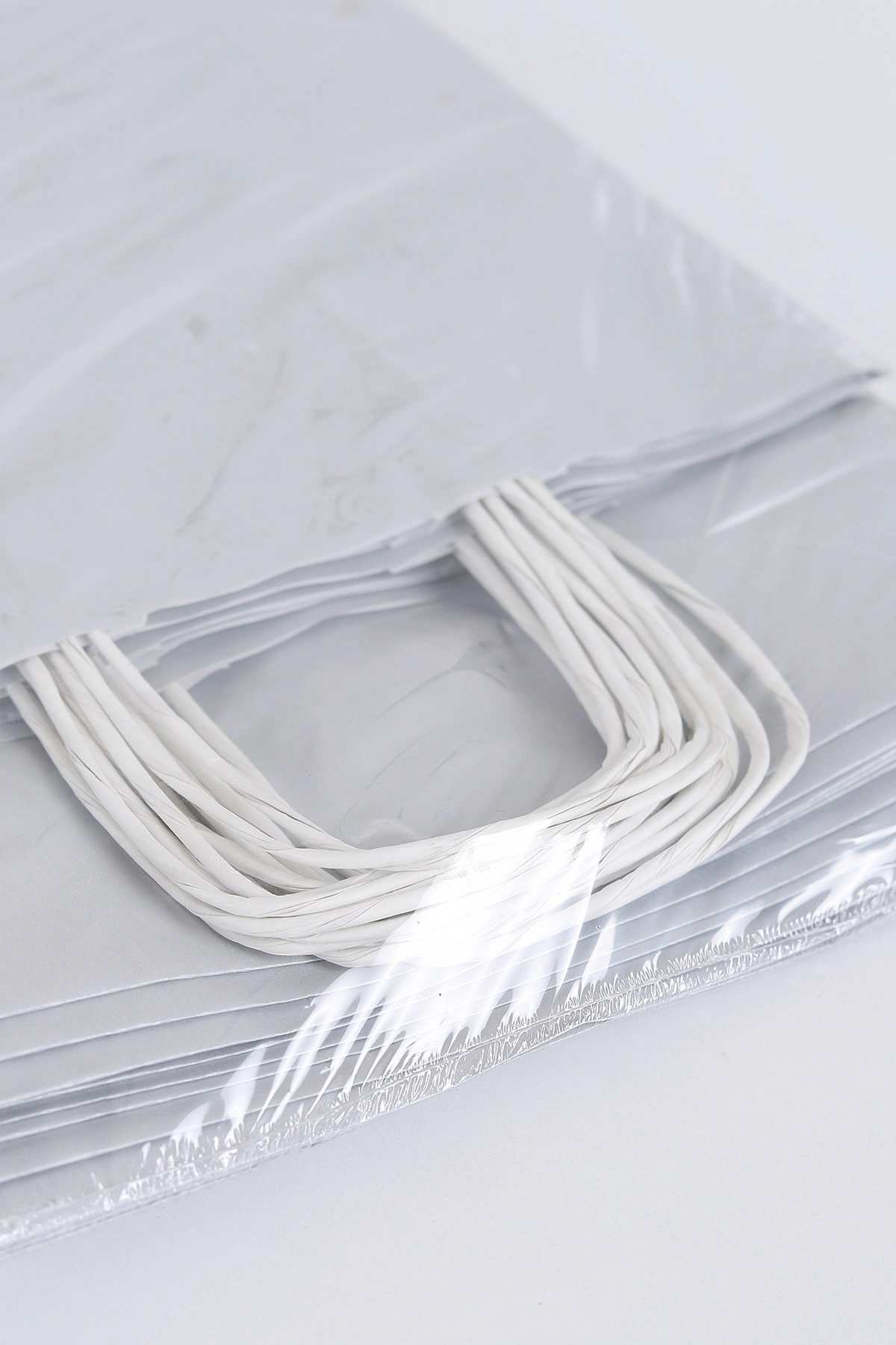 Gümüş 31x12x41 Büküm Saplı Çanta 5'li 301141