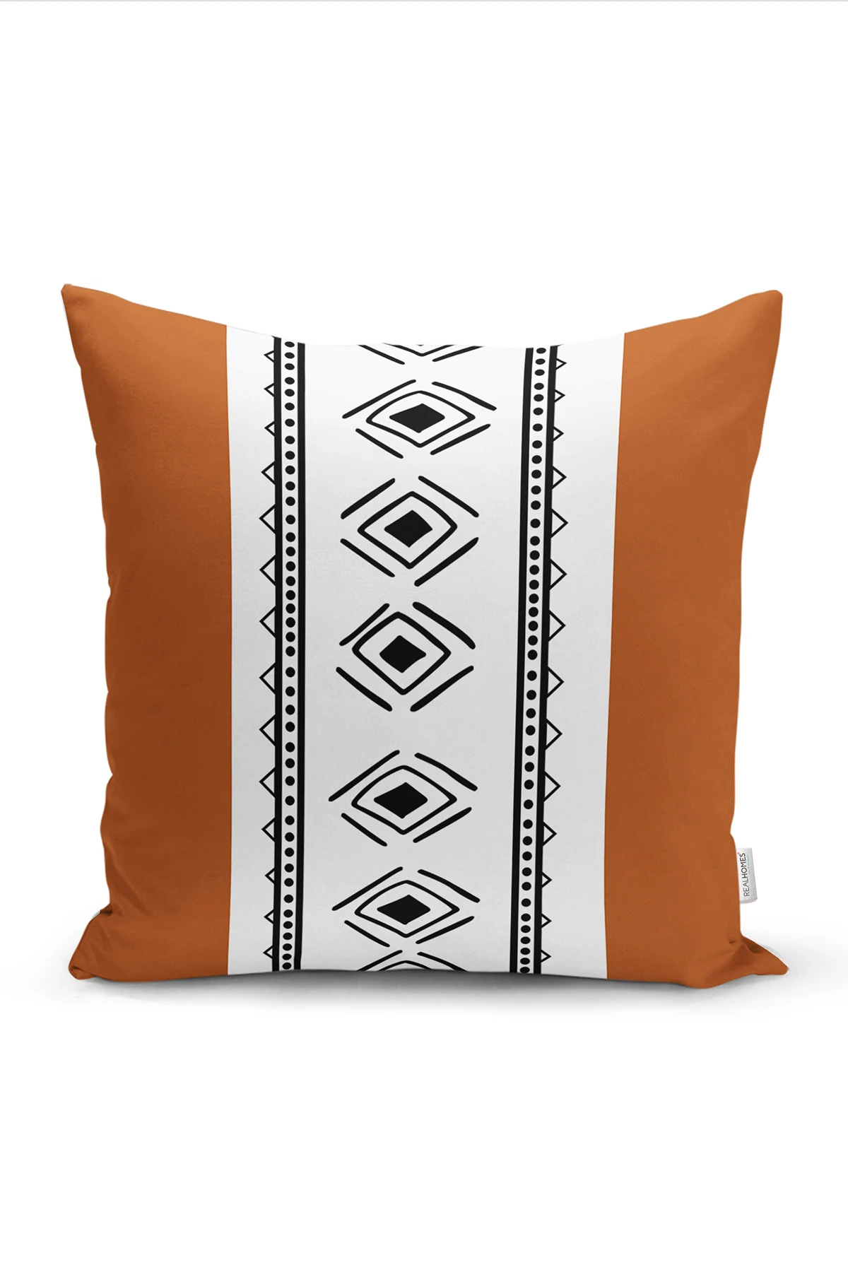 Kiremit 43x43 Dijital Baskılı Fermuarlı Modern Kırlent Kılıfı 272086