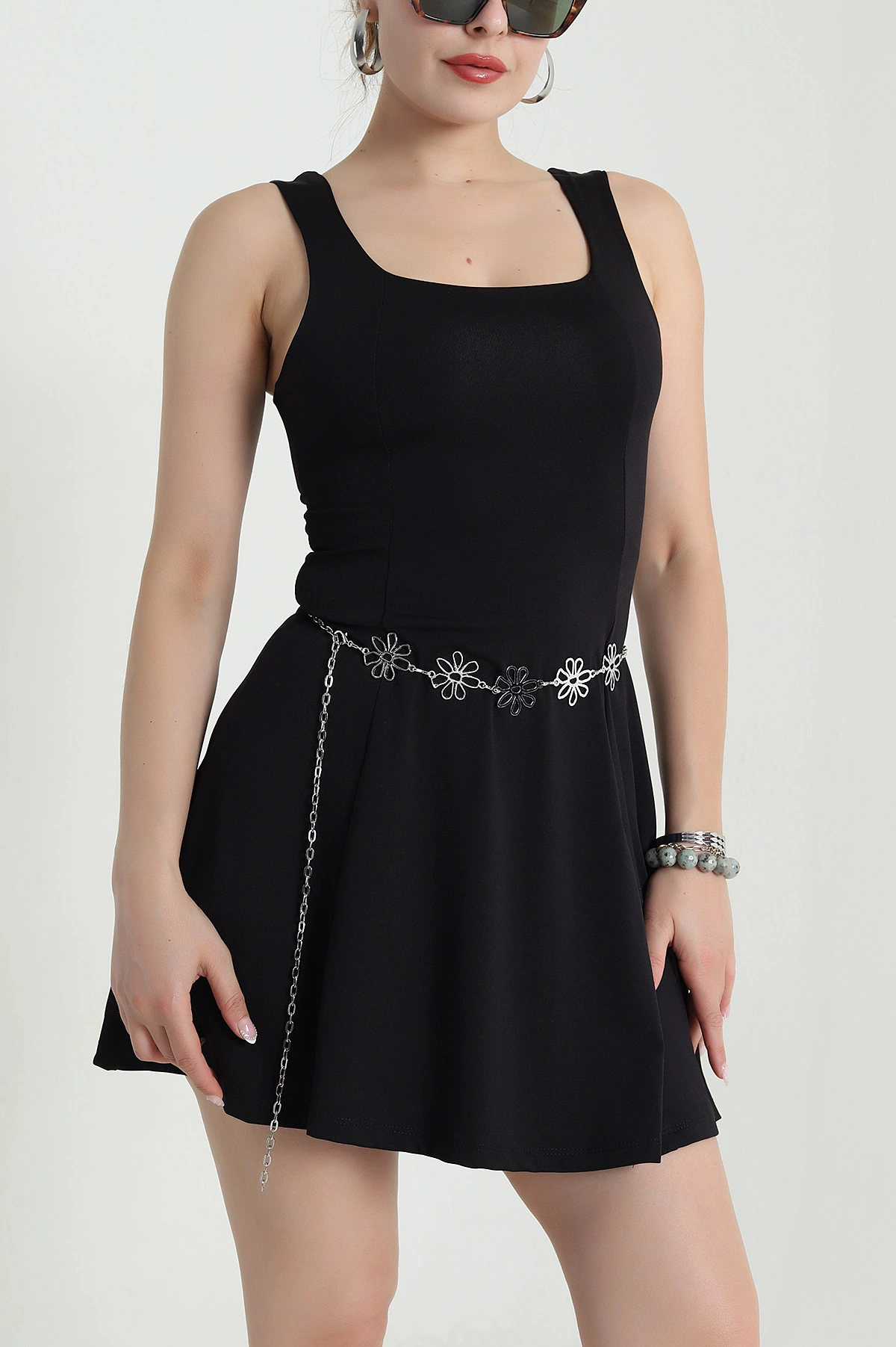 Gümüş Aksesuarlı Kadın Zincir Kemer 477405