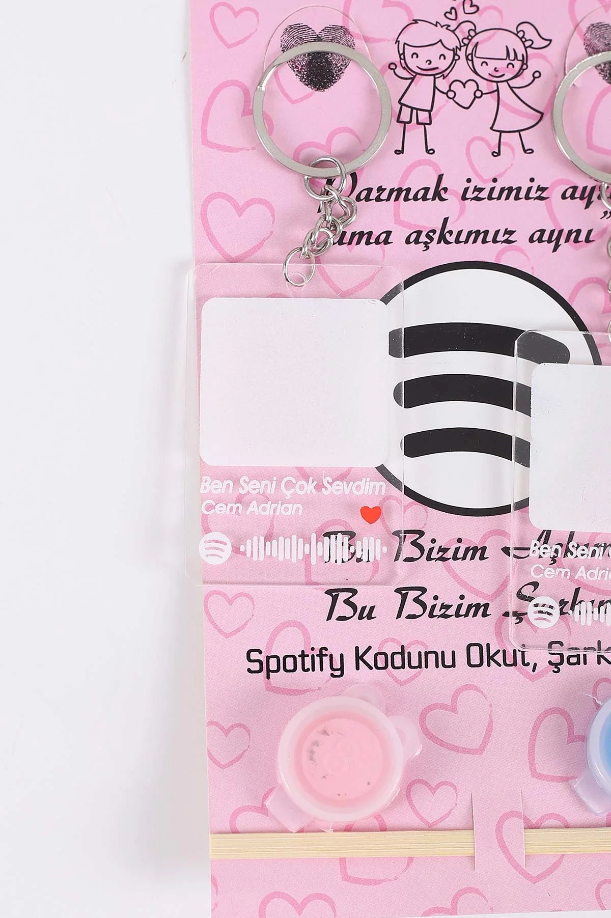 Gümüş Sevgili Parmak Izi Anahtarlık Seti (Ben Seni Çok Sevdim - Cem Adrian ) 420527