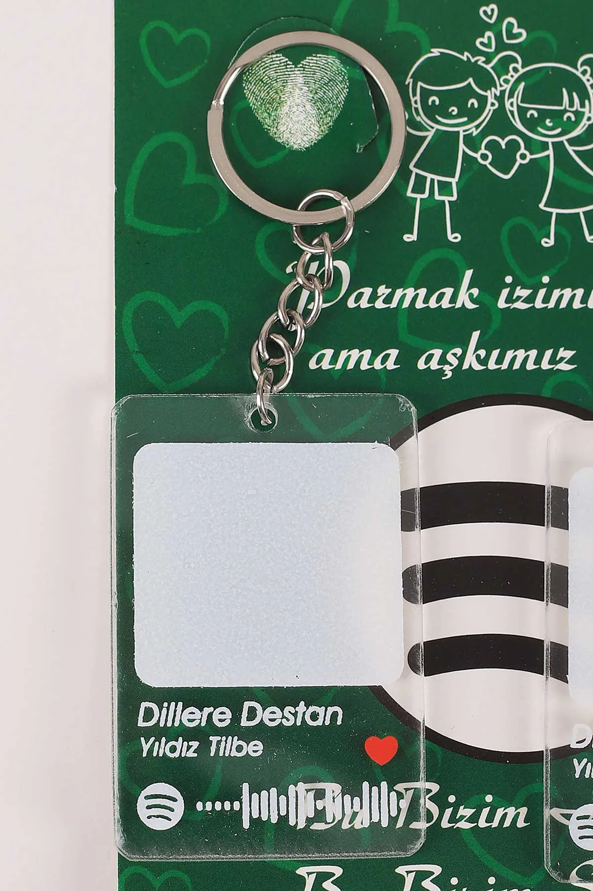 Gümüş Sevgili Parmak Izi Anahtarlık Seti (Dillere Destan-Yıldız Tilbe ) 418981
