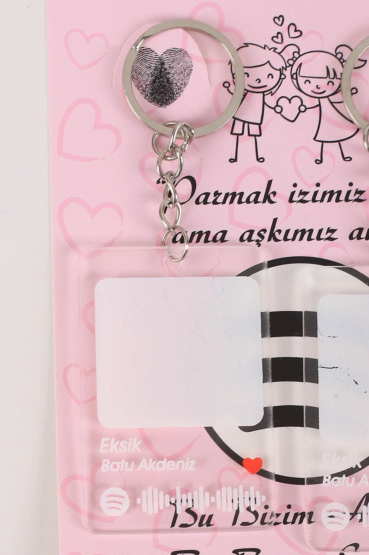Gümüş Sevgili Parmak Izi Anahtarlık Seti (Eksik-Batu Akdeniz ) 418980