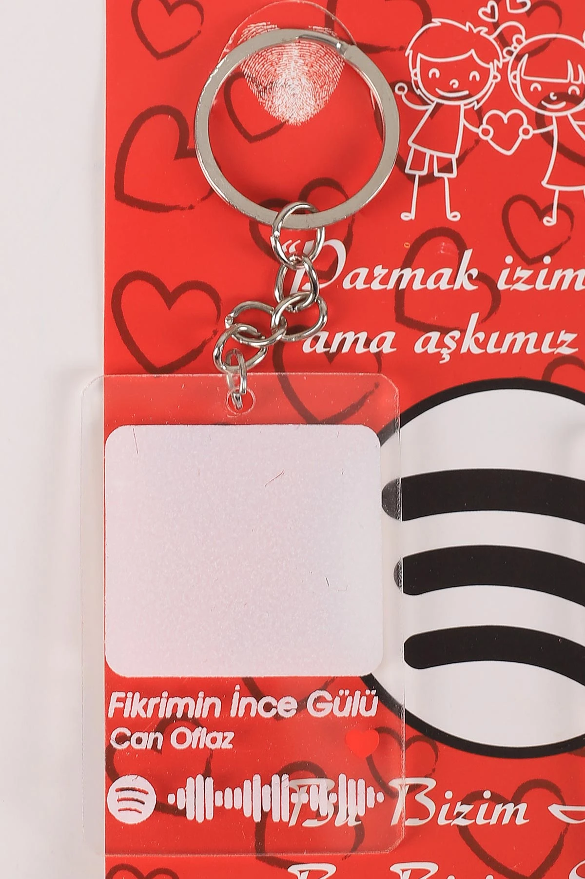 Gümüş Sevgili Parmak Izi Anahtarlık Seti (Fikrimin İnce Gülü - Can Oflaz ) 418978