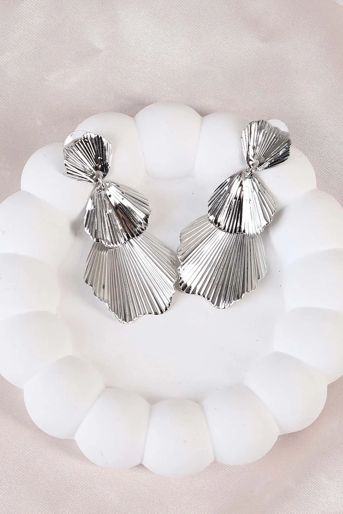 Gümüş Tırtıklı Küpe 486498