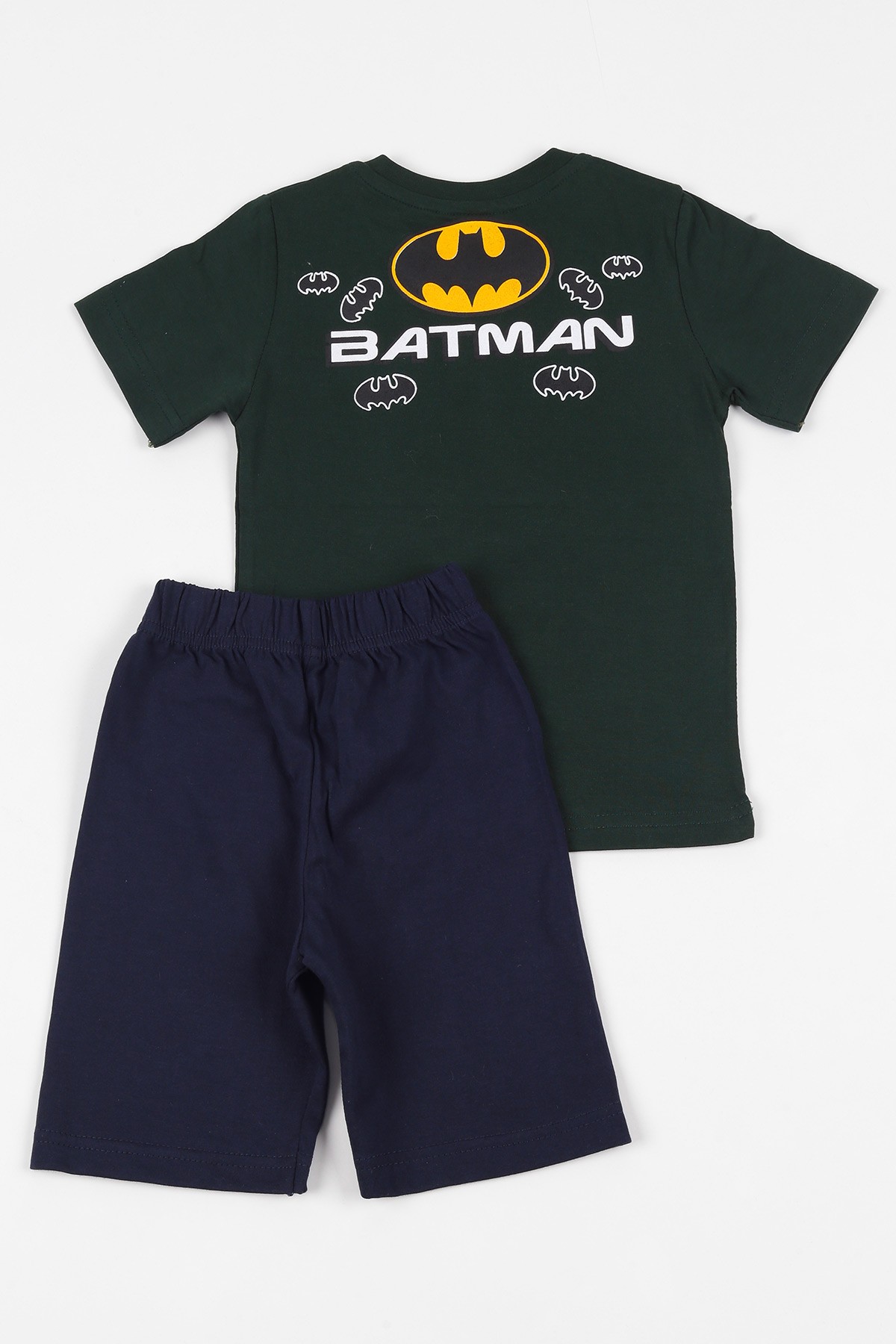 Haki (1-10 yaş) Batman Baskılı Erkek Çocuk Şortlu Takım 109079