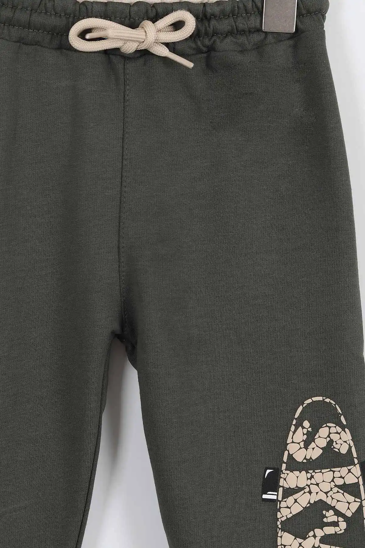 Haki (2-8 Yaş) Skater Kabartma Baskılı Erkek Çocuk Alt 308975