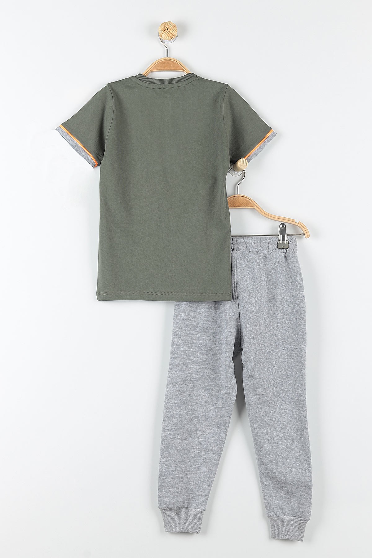 Haki (9-12 Yaş) Street Culture Baskılı Cep Detaylı Erkek Çocuk Takım 177423