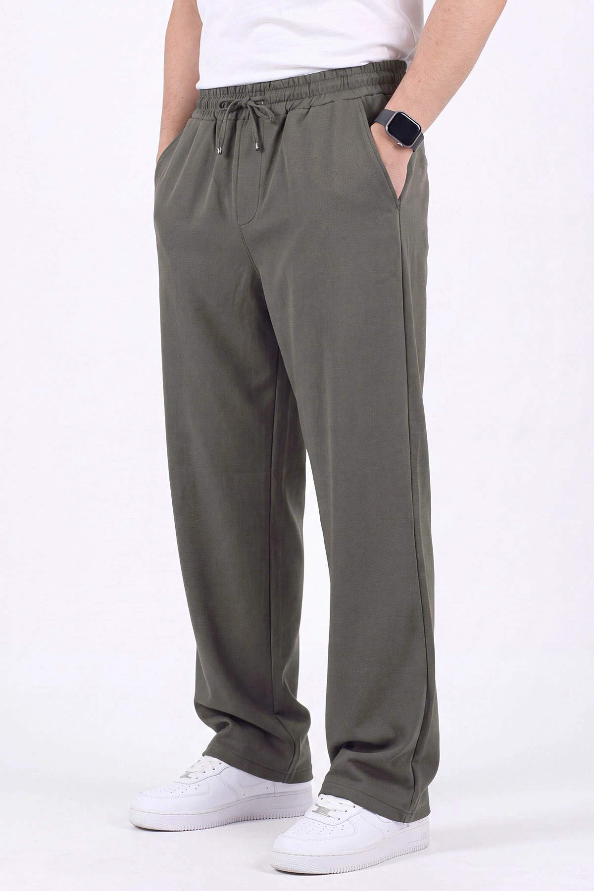Haki Baggy Jogger Erkek Pantolon 472227