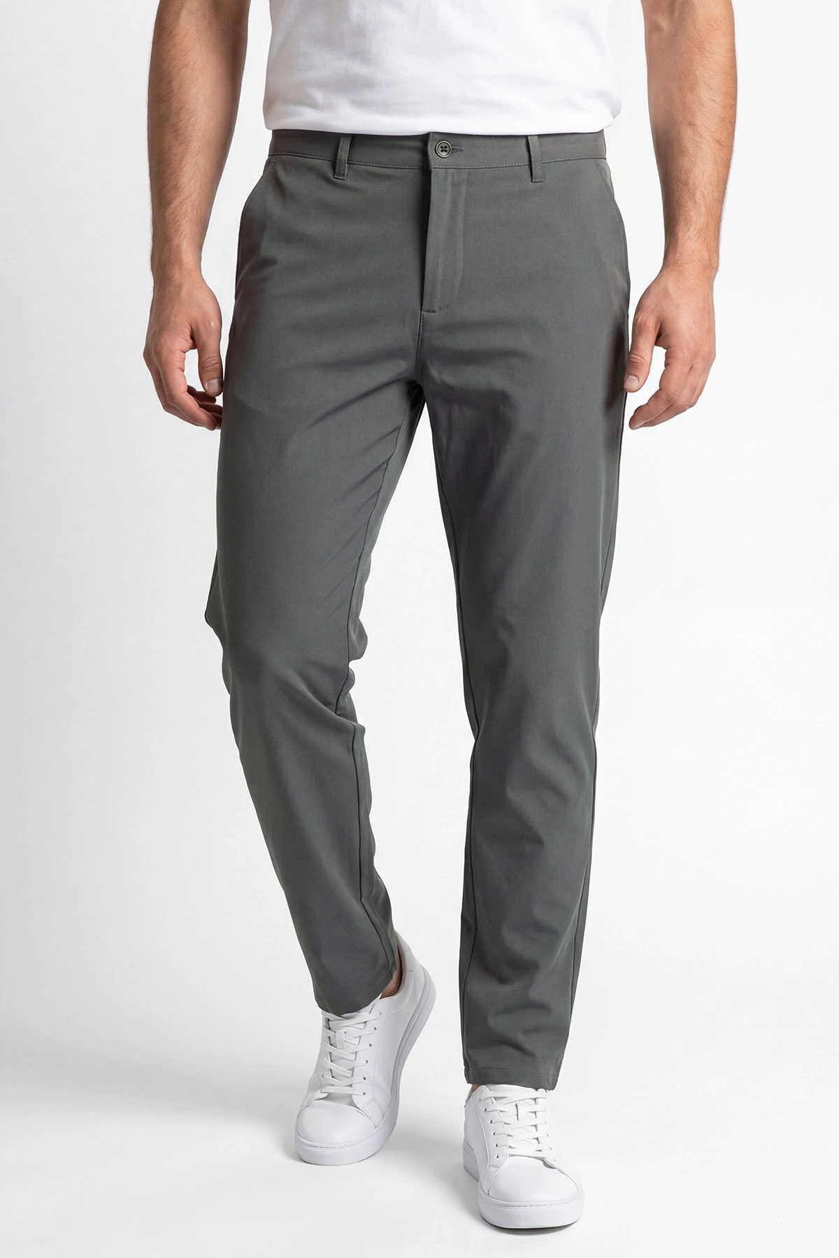 Haki Beli Lastikli Likralı Erkek Pantolon 453756
