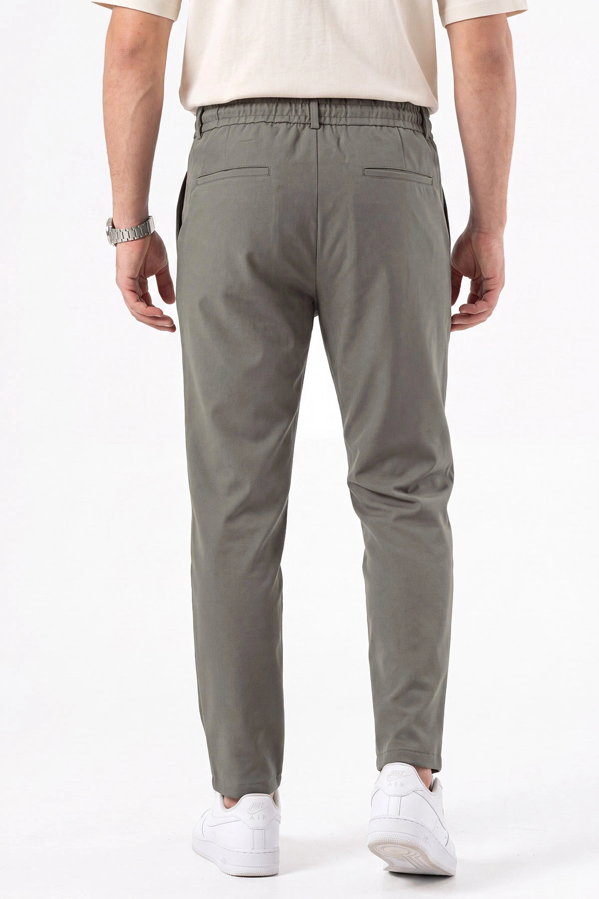 Haki Duble Paça Double Kumaş Pantolon 472199