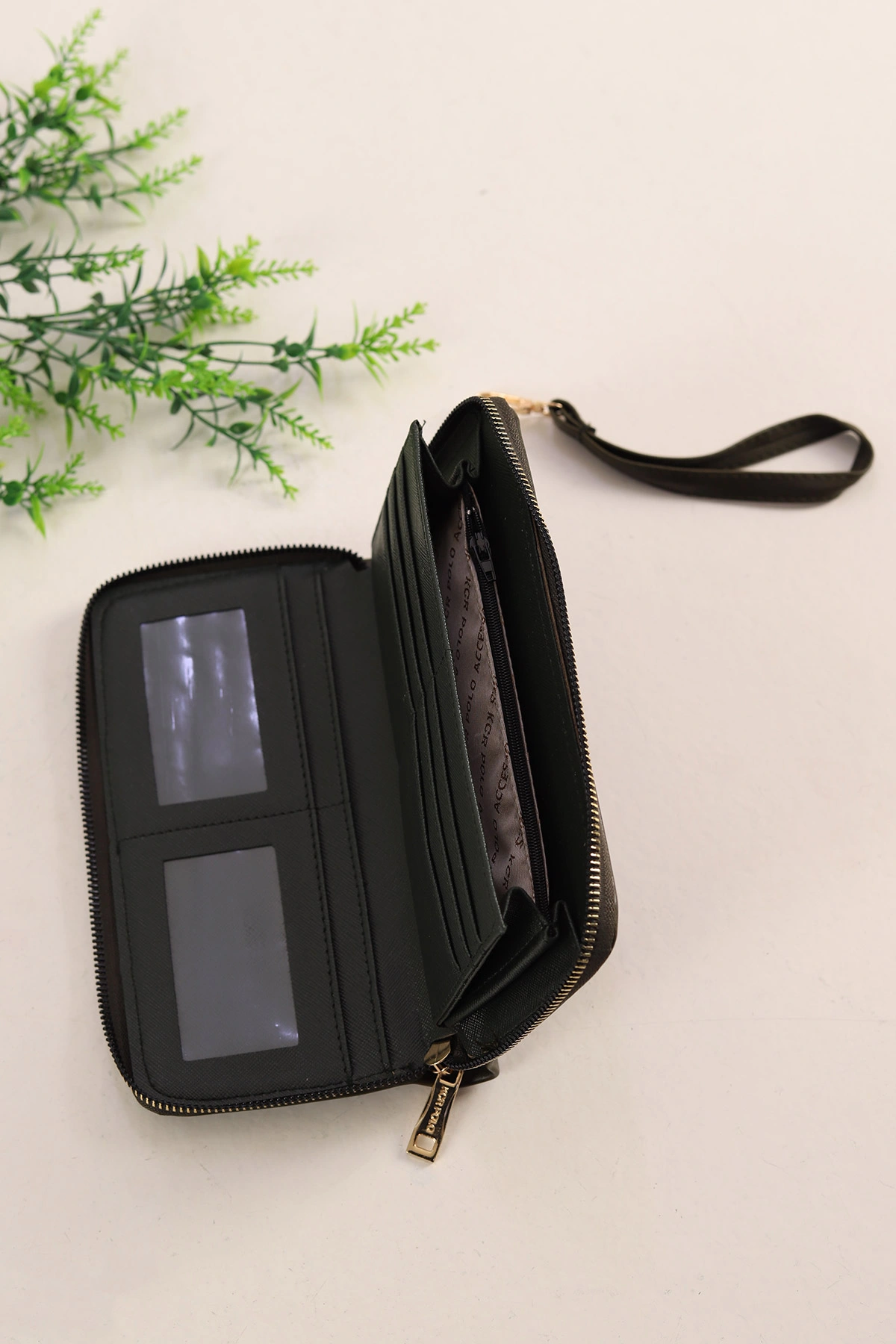 Haki Fermuarlı Kadın Cüzdan 429476
