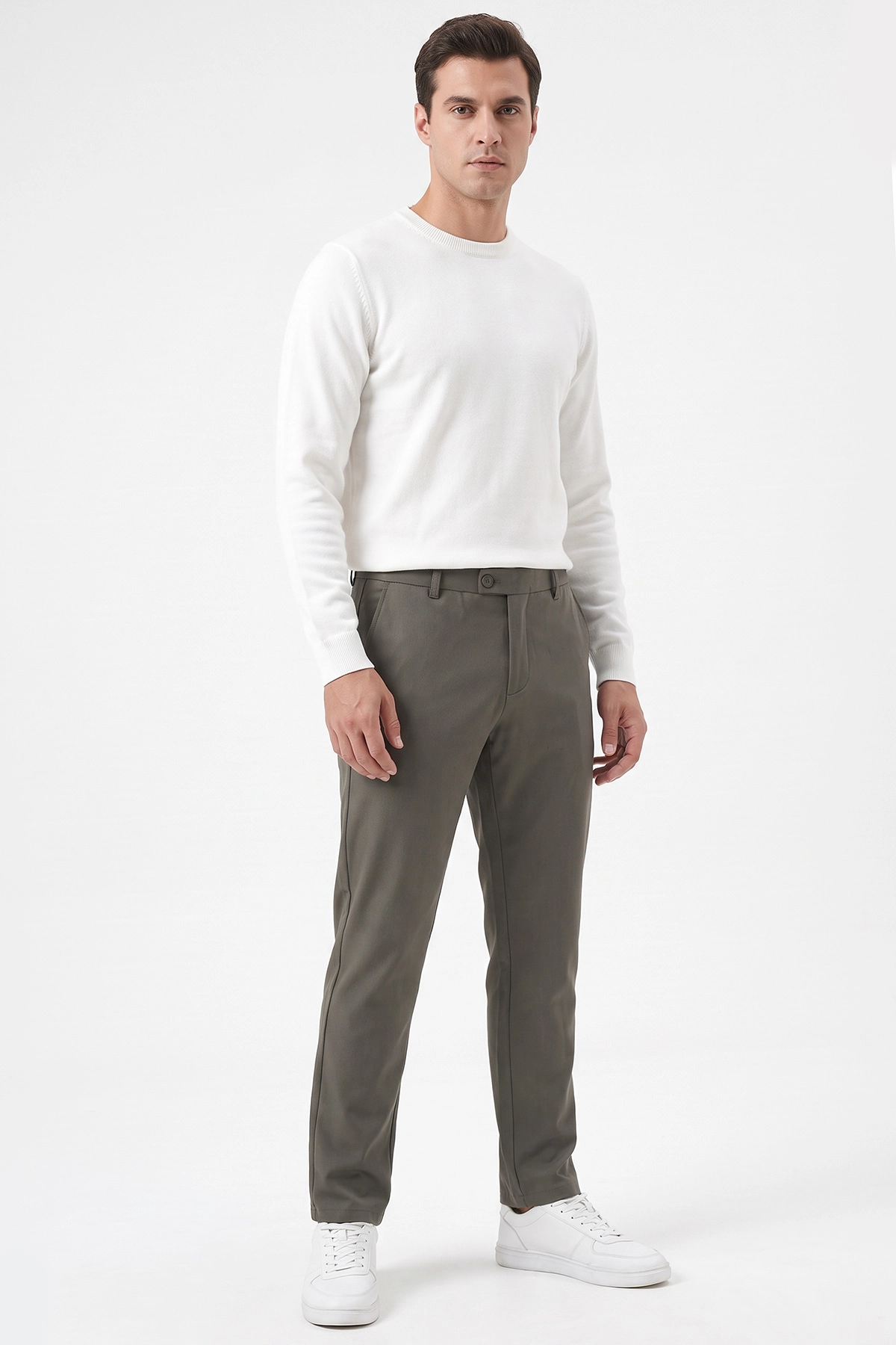 Haki Gabardin Erkek Pantolon 491675