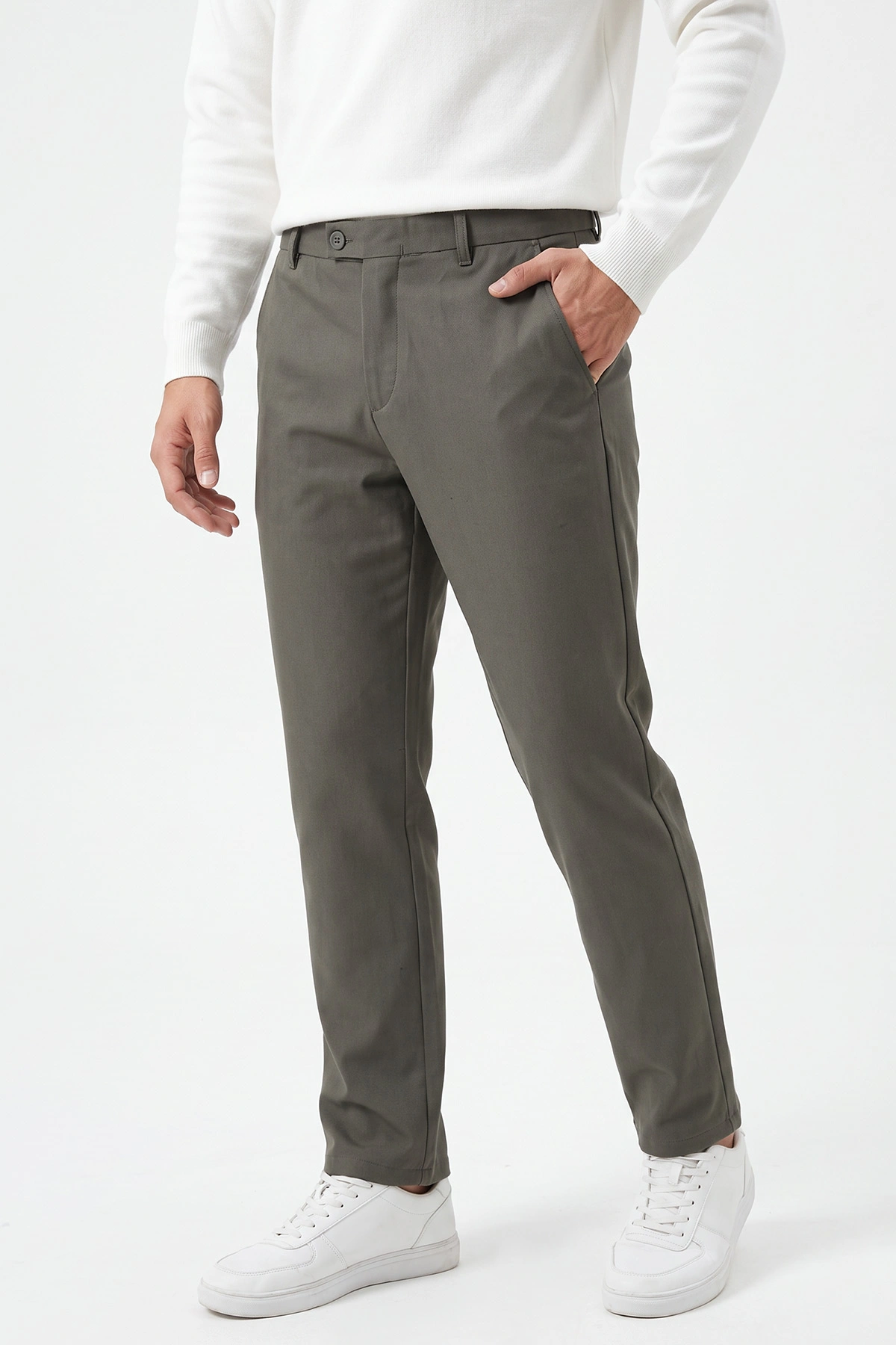 Haki Gabardin Erkek Pantolon 491675