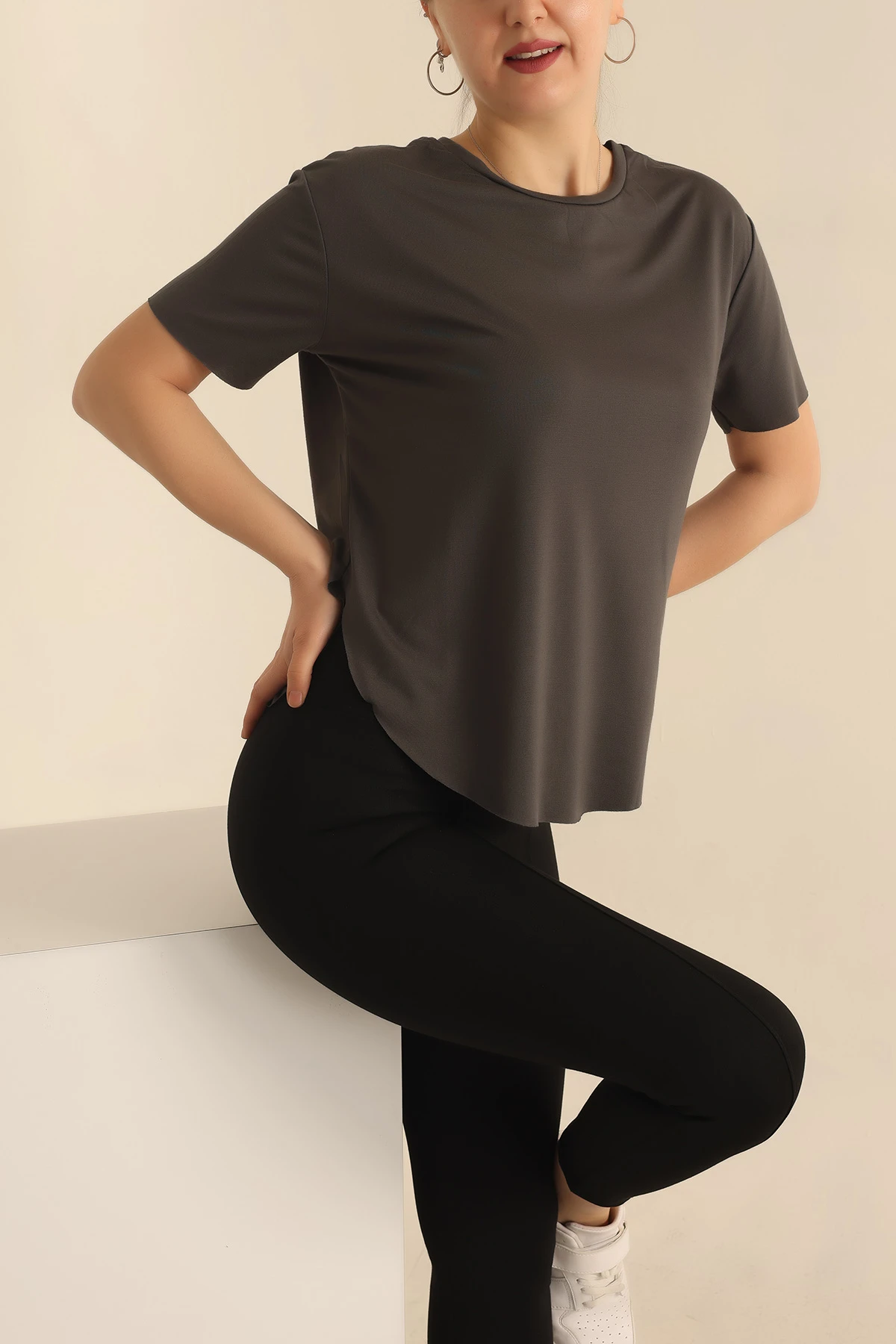 Haki Osho Kumaş Bayan Tişört 236046
