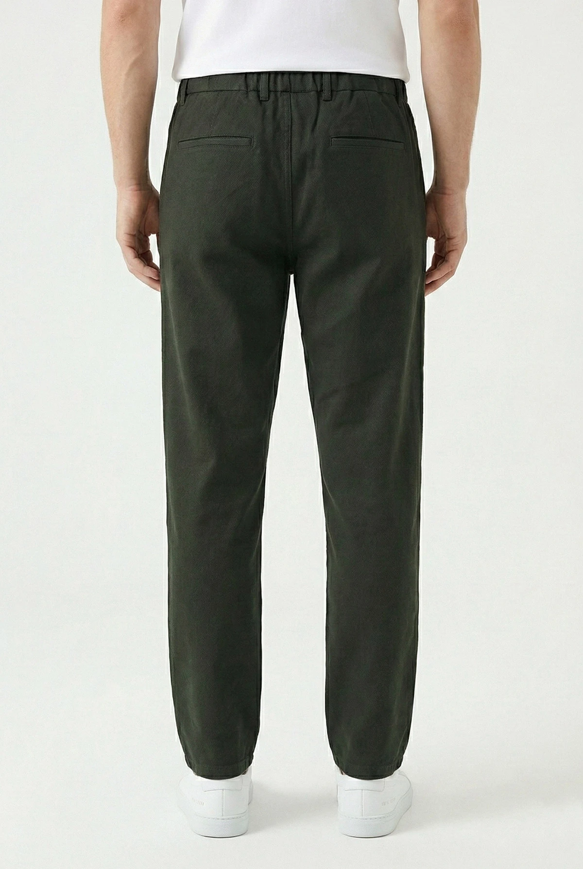Haki Regular Fit Bel Lastikli Erkek Pantolon 421712