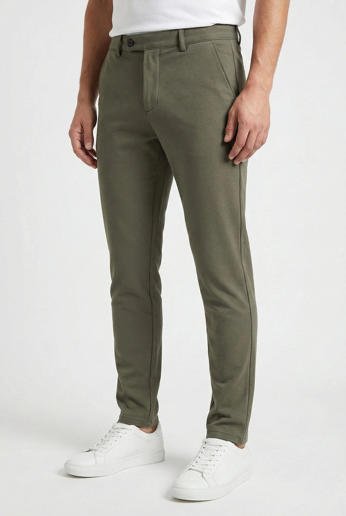 Haki Slim Fit Erkek Kumaş Pantolon 422336