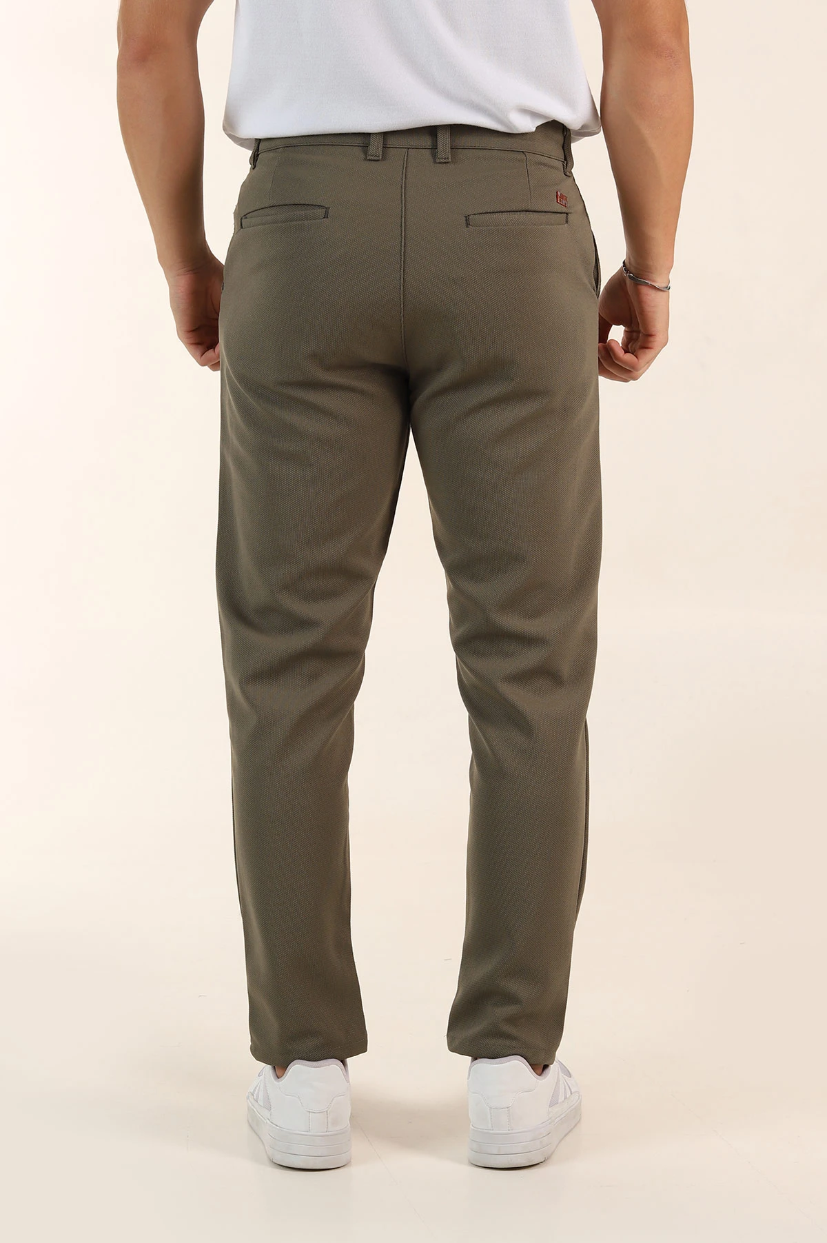 Haki Slim Fit Örme Kumaş Erkek Pantolon 391307
