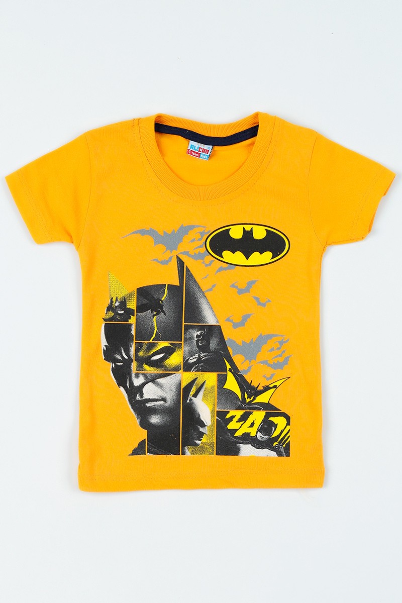 Hardal (1-6 yaş) Batman Baskılı Erkek Çocuk Tişört 108322