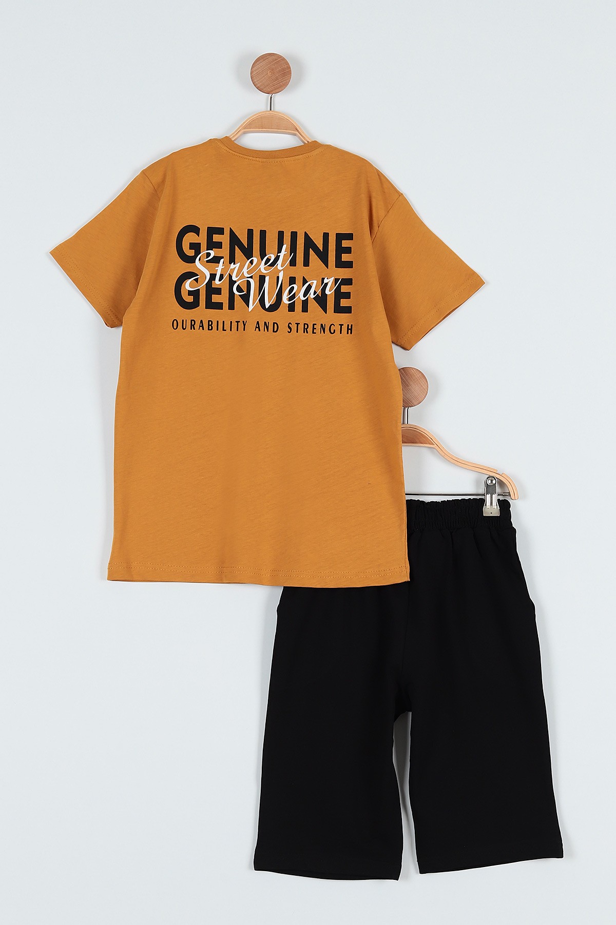 Hardal (11-14 Yaş) Genuıne Qualıty Baskılı Şortlu Erkek Çocuk Takım 188311