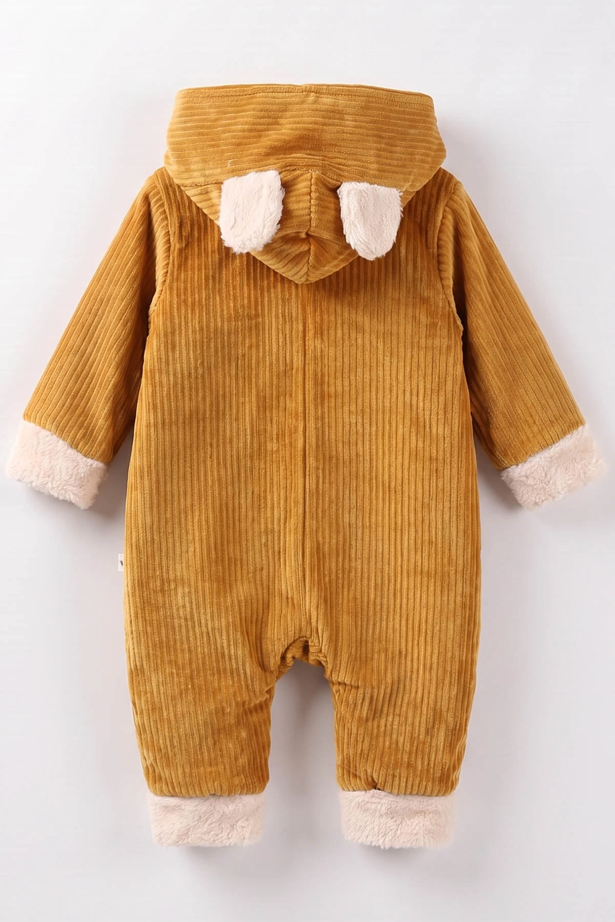 Hardal (6-24 Ay) Kulak Figürlü İçi Peluş Önden Fermuarlı Bebek Tulum 482055