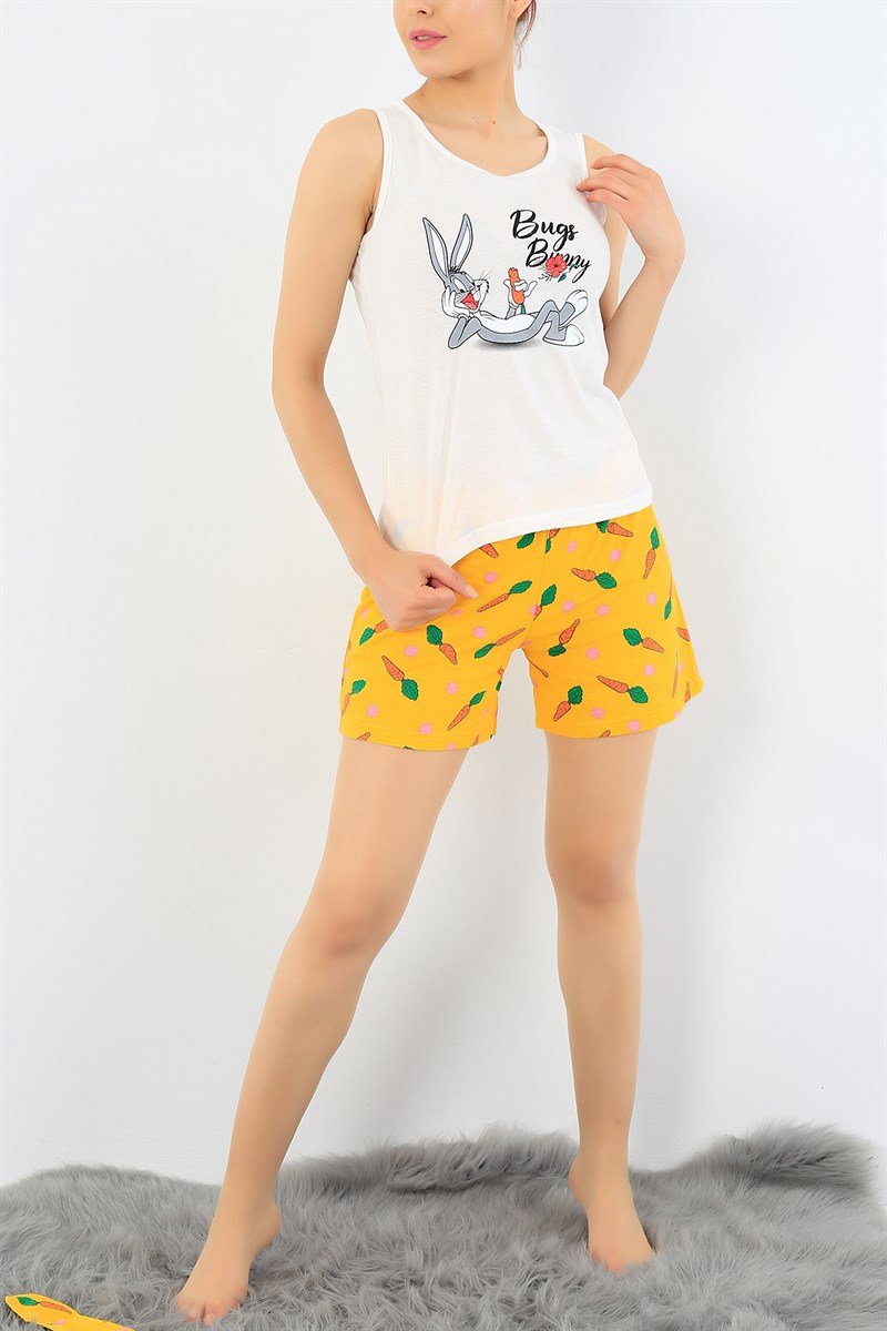 Hardal Bugs Bunny Baskılı Pijama Takımı 32717
