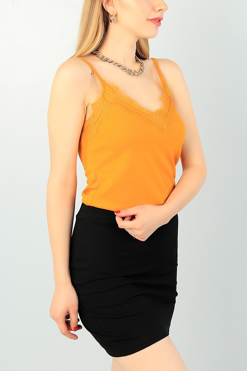 Hardal Dantelli Yaka Bayan Atlet 68568