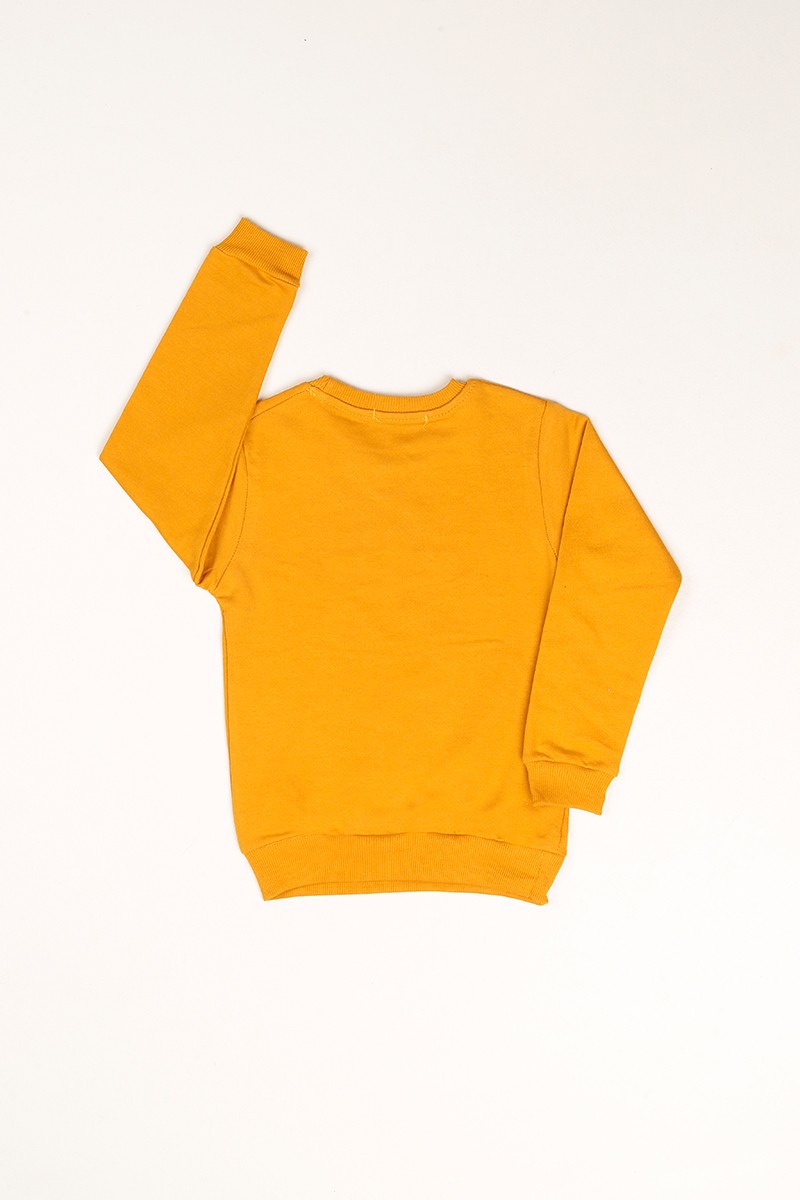Hardal İçi Şardonlu T-rex Baskılı Erkek Çocuk Sweat 81019