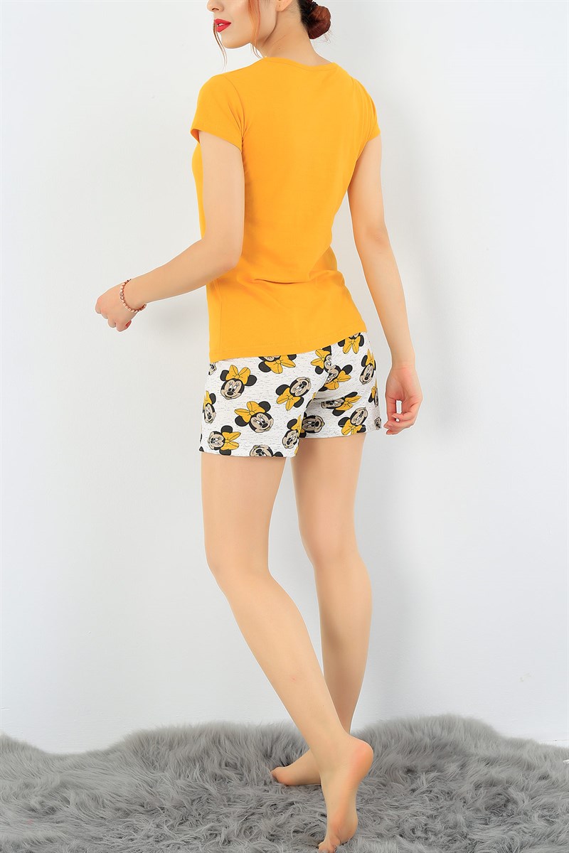 Hardal Likralı Bayan Pijama Takımı 34473