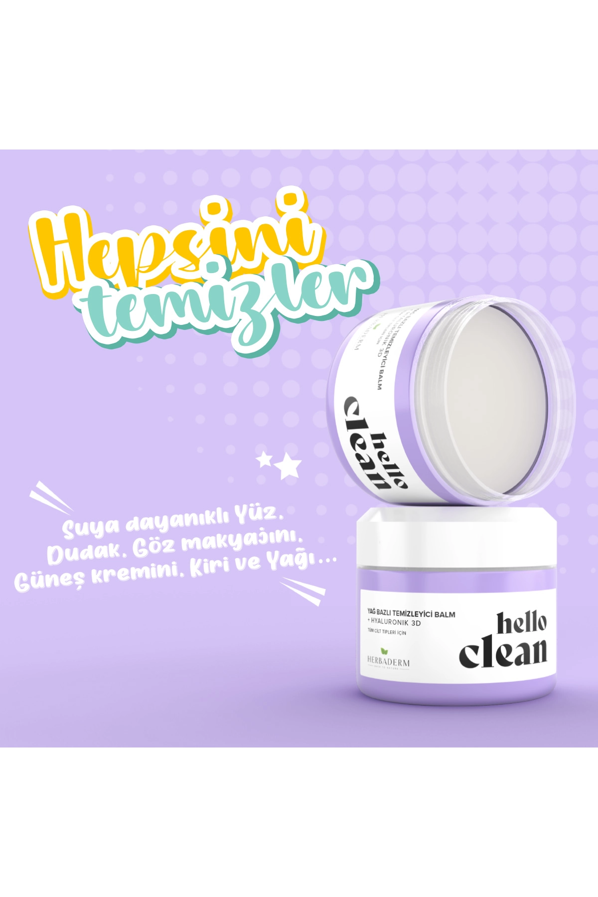 Herba Derm Hello Clean Yağ Bazlı Temizleyici Balm 100 Ml | Yoğun Nemlendirici 280214