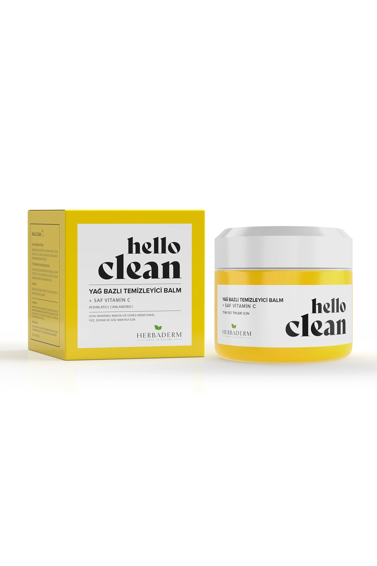 Herbaderm Hello Clean Aydınlatıcı ve Canlandırıcı Yağ Bazlı Temizleyici Balm 100 ml 280204