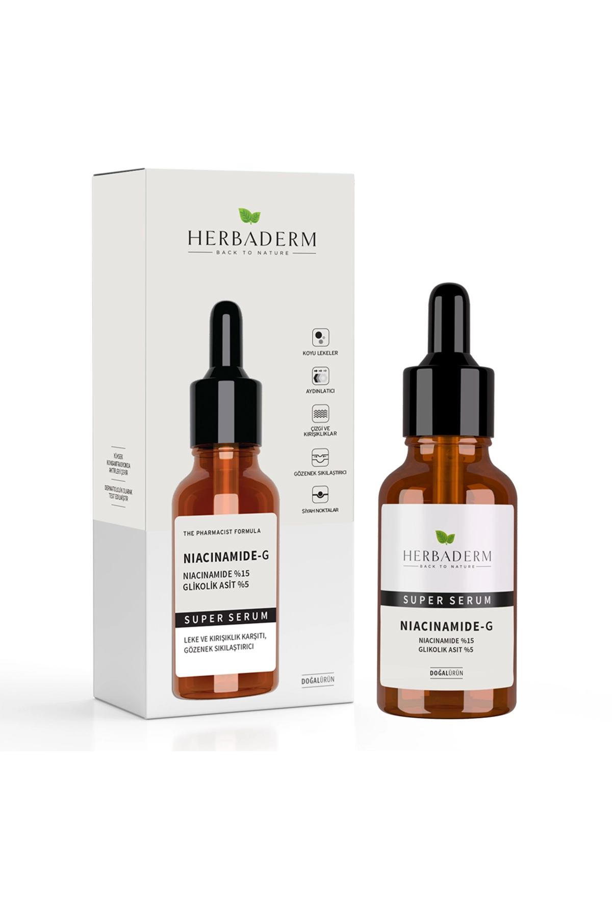 Herbaderm Super Serum Leke ve Kırışıklık Karşıtı 30 ml 280191