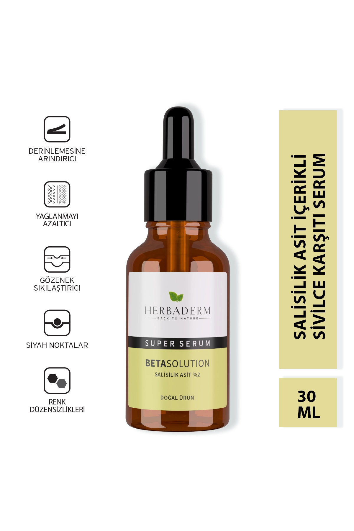 Herbaderm Superserum Salisilikasit Akneli Ve Yagli 280242