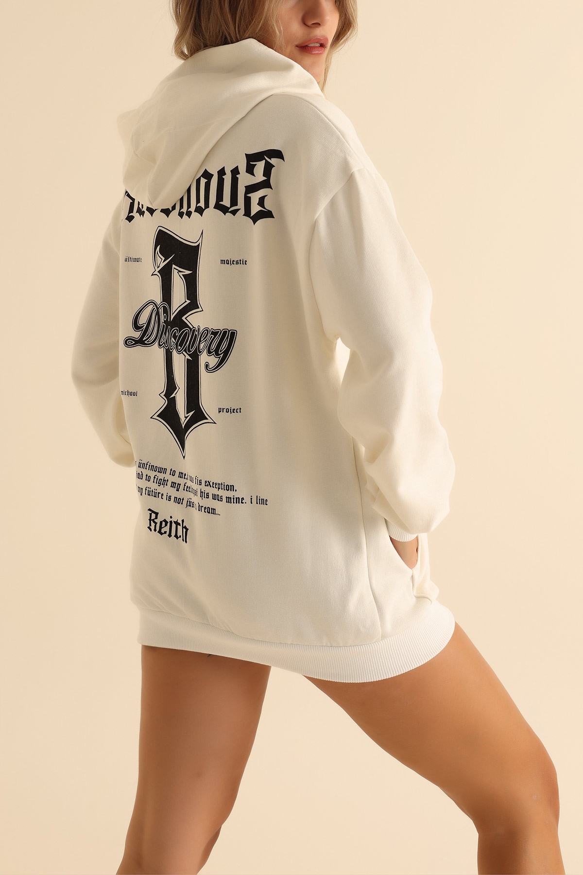 İki İp Kapüşonlu Bayan Sweat 199614