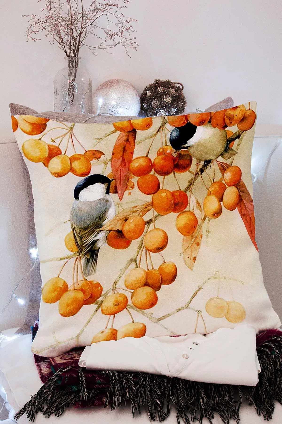 43x43 Dijital Baskılı Fermuarlı Modern Kırlent Kılıfı 308657