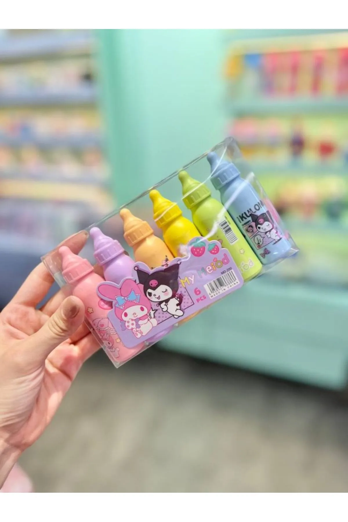 Biberon Kuromi My Melody Fosforlu Kalem Seti 6'lı 279254 |110.99