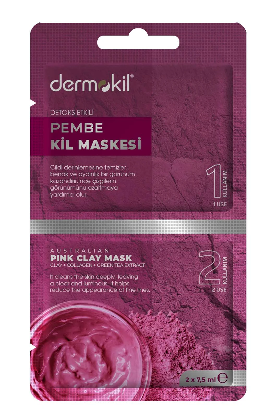 Detoks Etkili Pembe Kil Maske 15 ml 262805